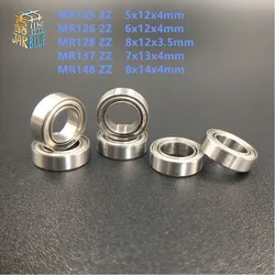 10pcs MR125 2Z MR126 2Z MR128 ZZ MR137 ZZ MR148 ZZ MINI bearing 5x12x4 6x12x4 8x12x3.5 7x13x4 8x14x4mm
