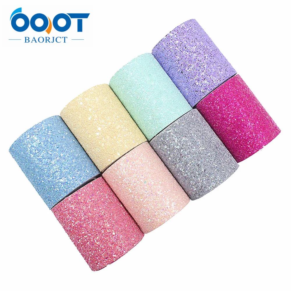 194126,2yards 3\'\' New Shiny Chunky Glitter Ribbon Blingbling Soft Fabric Gift Package Handmade Material DIY Hairbow Accessories