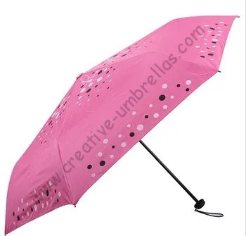 Free shipping,6k fiberglass bag umbrellas,three fold  umbrellas,hand open,windproof,UV protecting,supermini,pocket umbrellas