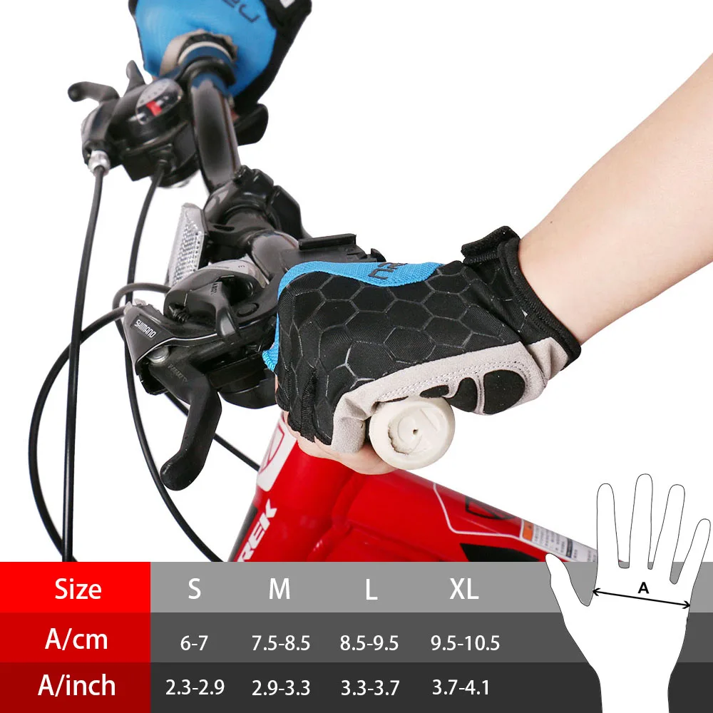 Anti Slip Gel Pads Cycling Gloves Half Finger Sport Shockproof Accessories for Summer Mountain Bike Riding Men and Women