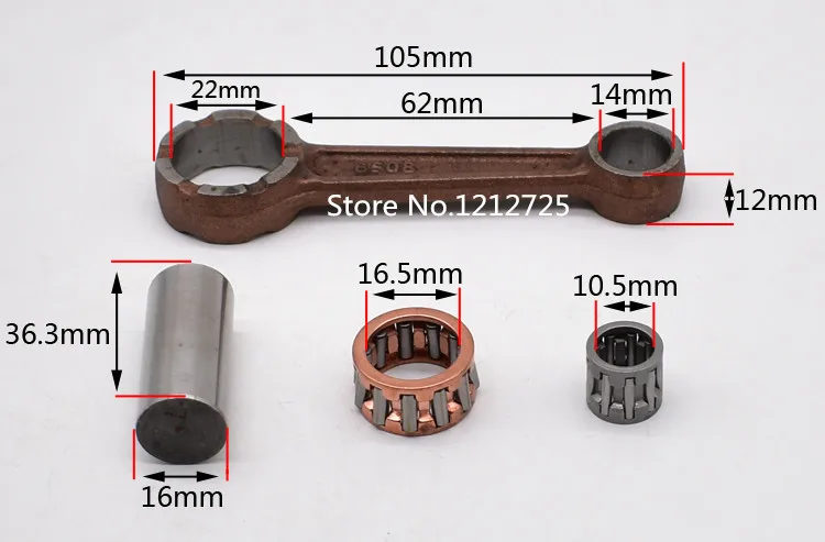 Suitable for Yamaha scooters BWS 50cc Engine crankshaft connecting rod BWS50 crankshaft connecting rod