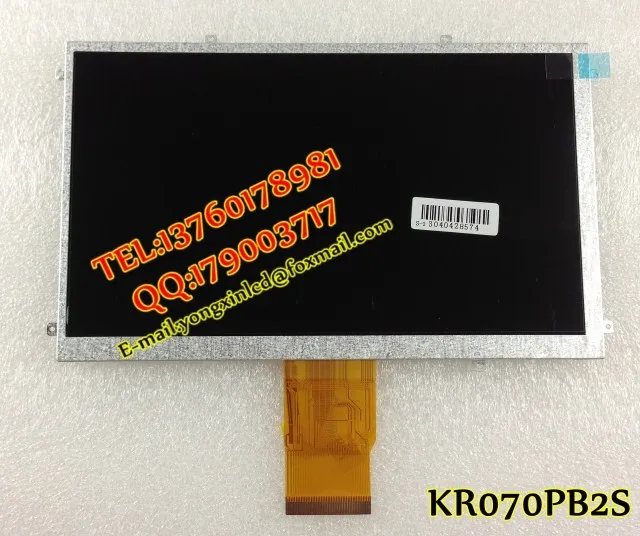 Tela LCD genuína FPC-70001WVTA-3.5 V2 de 7 polegadas para tablet PC dentro da tela