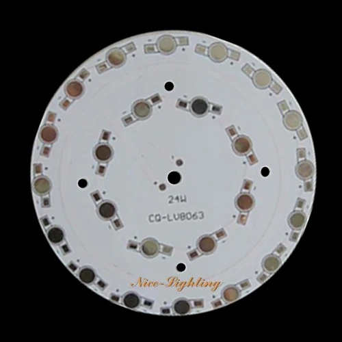 Imagem -01 - Placa de Base de Alumínio Led de 24w Excelente Qualidade Pcb Anodizado de 24x1w Diâmetro de 118 mm Painel de Dissipador de Calor de Alta Potência placa de base de aluminio led de 24w excelente qualidade pcb anodizado de 24x1w diametro de 118 mm painel de dissipador de calor de alta potencia 01