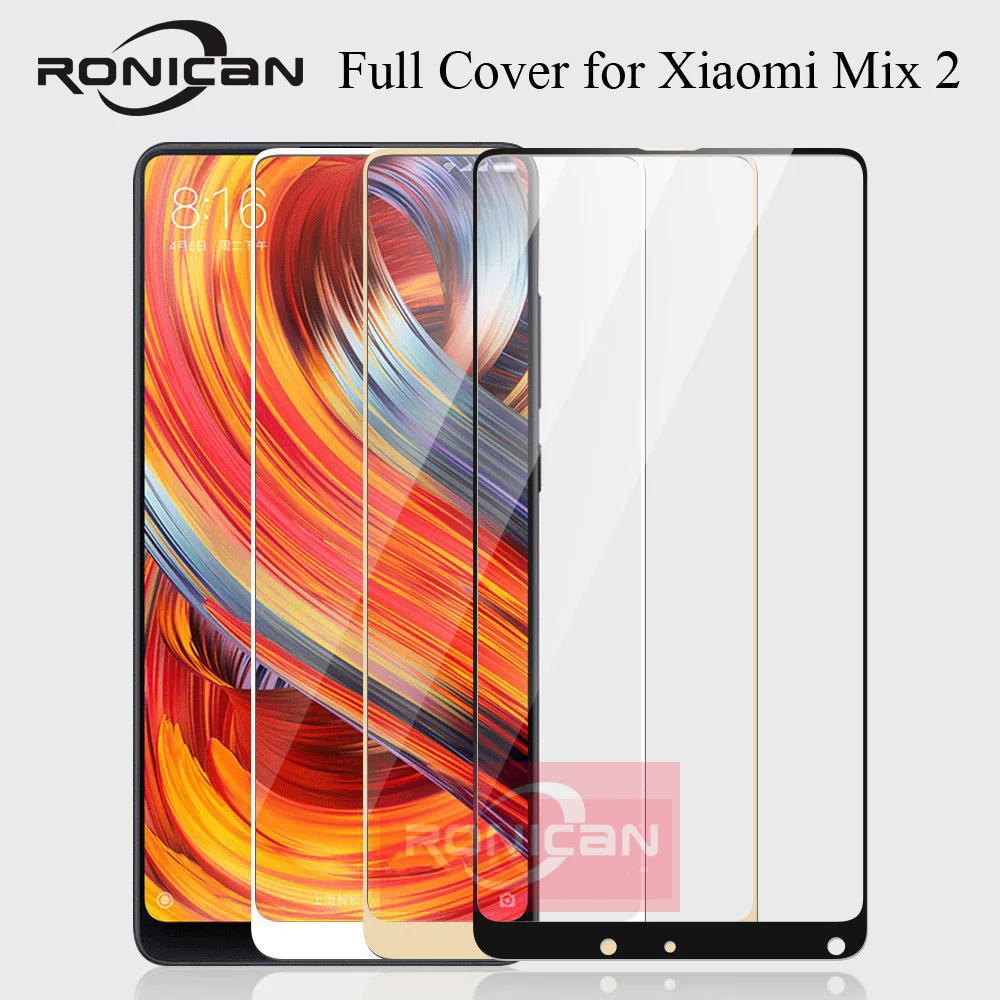 For xiaomi mi mix 2s glass tempered Full cover  screen protector for xiaomi mi mix2 s Clear Screen phone glass film mix 2 glass