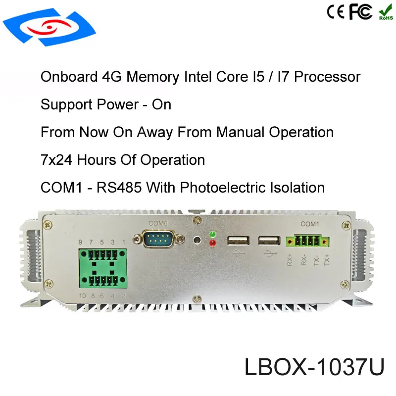 Topton Mini PC Windows 10 Intel Core I5-3337U Fanless Barebone Mini Computer 2 Lan HDMI 4 K HTPC TV Box nano Industriële Mini PC