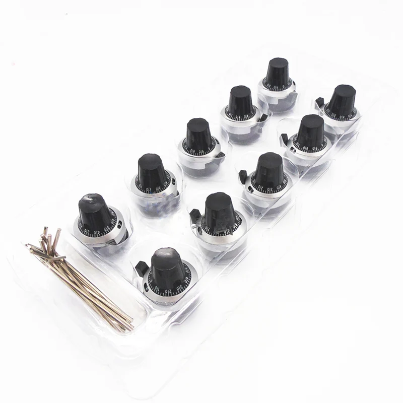 10pcs 3590 WXD3-13 Potentiometer Knob Scale Knob Hat Kit Hat Can Be Matched Accessories