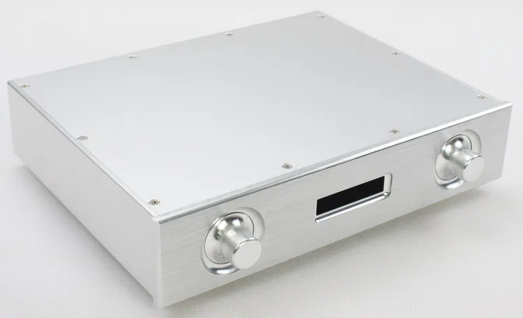 Aluminum Amplifier Chassis Shell Of Audio DAC CNC Case Enclosure ES9028pro 9018 DAC Case (W321mm H62mm D252mm )