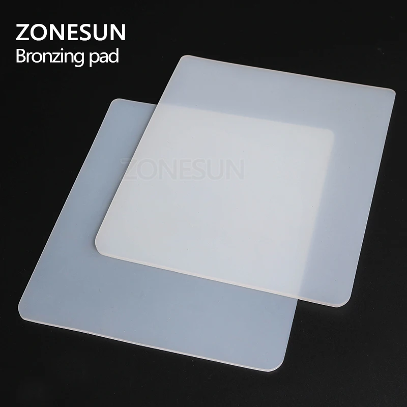 ZONESUN Bronzing pad Rubber Blanket for Hot Foil Stamping Machine leather embossing machine accessories Stamp tool parts