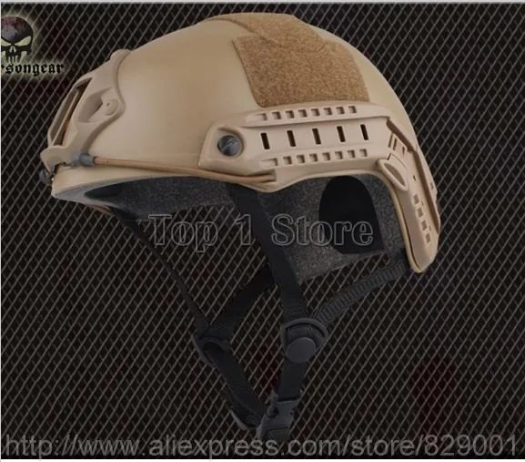 Full 15 Color Fast Helmet with Protective Goggle Pararescue Jump Type Tactical Military Helmet