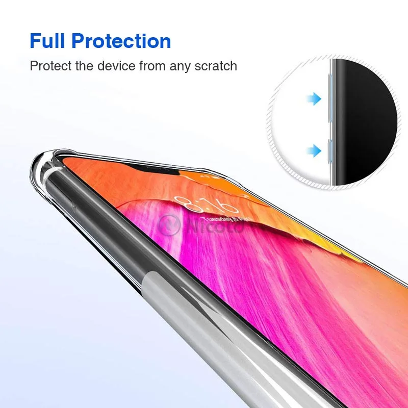 For Xiaomi Redmi note 6pro 7 pro Back Cover phone Case For Xiomi Redmi 7 6 6pro 6A 5 5plus Transparent cases Soft Silicone TPU