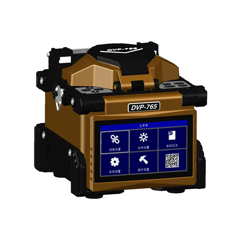 High Precision DVP-765 Fiber Optic Fusion Splicer Machine, SM&MM FTTH DVP-765 fiber  Fusion splicer English menue