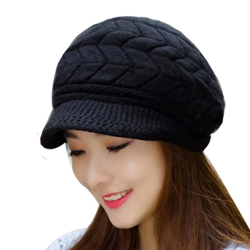 Winter Beanies Knit Women\'s Hat Winter Hats For Women Ladies Beanie Girls Skullies Caps Bonnet Femme Snapback Wool Warm Hat 2018