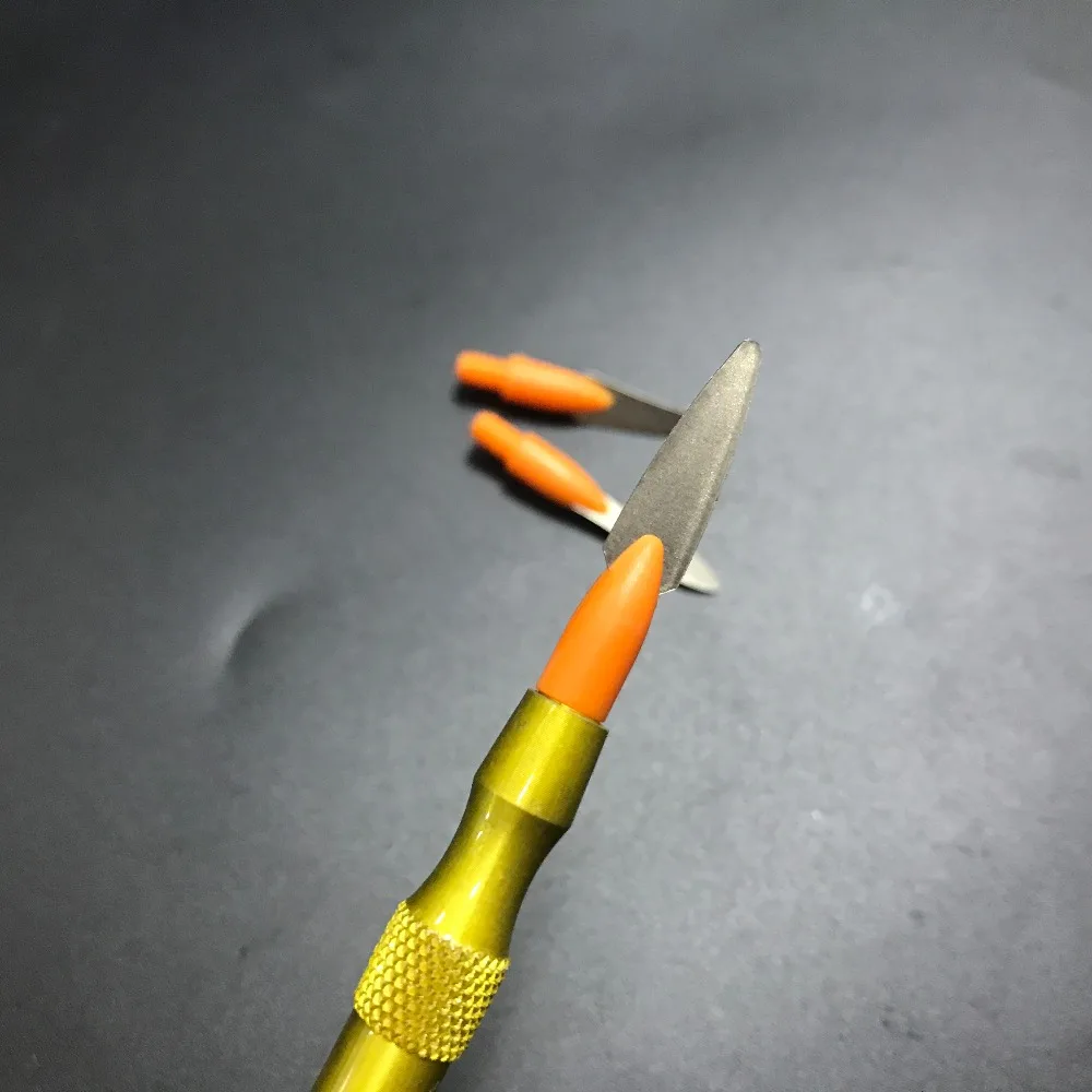 1PC Golden Denture Ceramic Porcelain Sculpturing Knife Spatula Blade Dental Tool