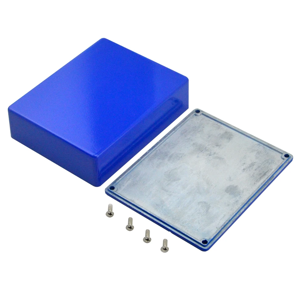 LANDTONE 1590BB   Aluminium Stomp Box  Deep Blue With 4 Screws for DIY Guitar Pedal  Parts & Accessories