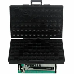 AideTek-caja de almacenamiento SMD, organizador antiestáticos SMT de transistores electrónicos, cajas y organizadores