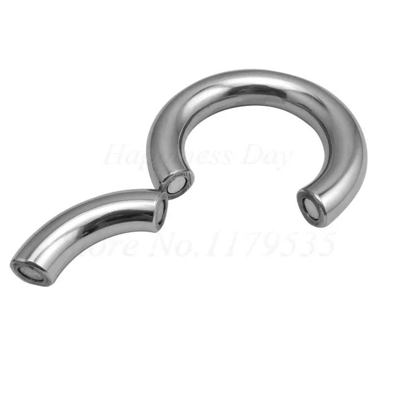 304Stainless Steel Heavy Duty male Magnetic Ball Scrotum Stretcher Metal Penis Cock Lock Ring Delay Ejaculation Sex Toys For Men