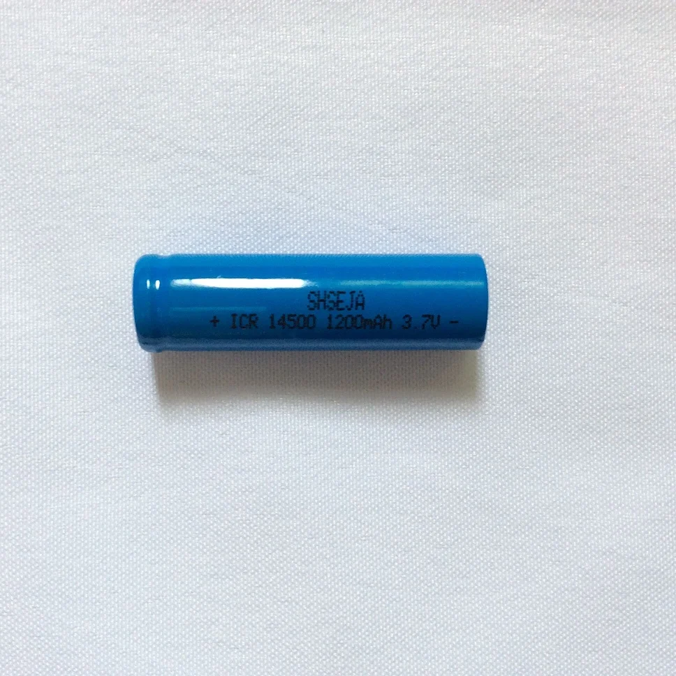 New product AA 14500 1200mAh 3.7v rechargeable li ion Batteries led flashlight Flat Top Battery