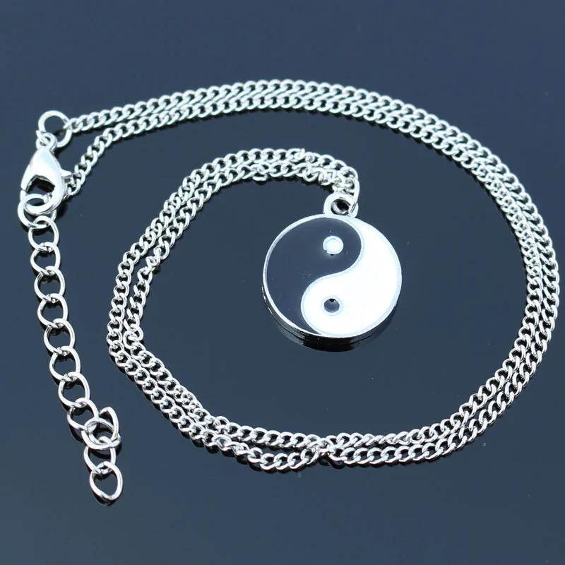 Fashion Personality Yin Yang Ba Gua Taichi Pendant Necklace For Women Men Jewelry Punk Chain Necklaces Bijoux Collares Colar