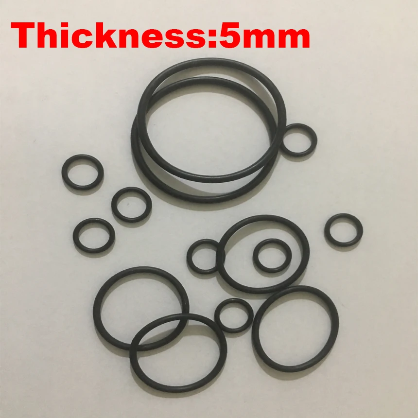 

15pcs 72x5 72*5 75x5 75*5 77x5 77*5 80x5 80*5 OD*Thickness Black NBR Nitrile Chemigum Rubber Seal Washer O-Ring O Ring Gasket