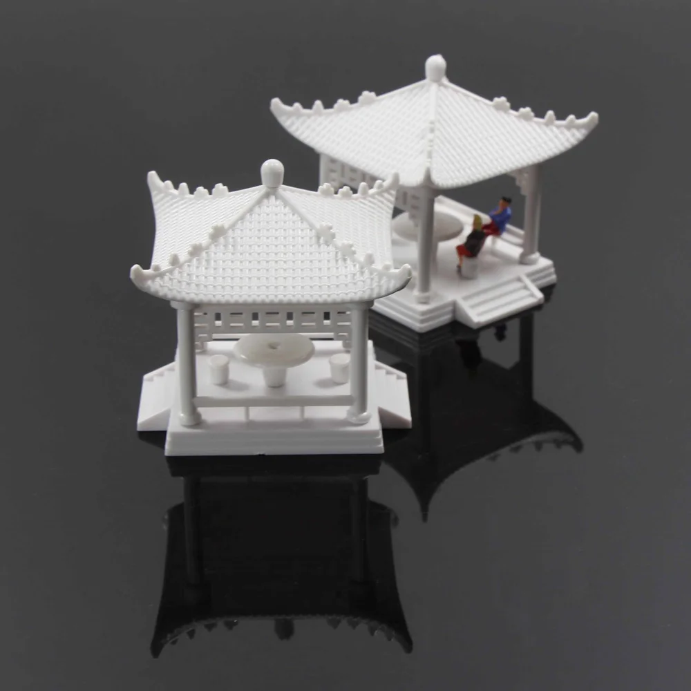 Evemodel GY02 2 sets Model Pavilion Gloriette Chinese Construction Education 1:150 1:100 1:75 Railway Modeling