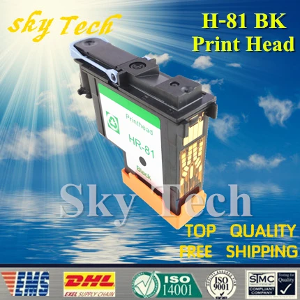 One Piece BK Remanufactured Print Head  For HP81 BK ,  For Hp DesignJet 5000 5500 printer .