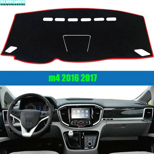 Imagen 2 del producto Alfombrilla para salpicadero de coche, accesorio para evitar la luz, instrumento, plataforma, cubierta de escritorio, alfombras, accesorios para JAC M4 2016 a 2024, estilo de coche