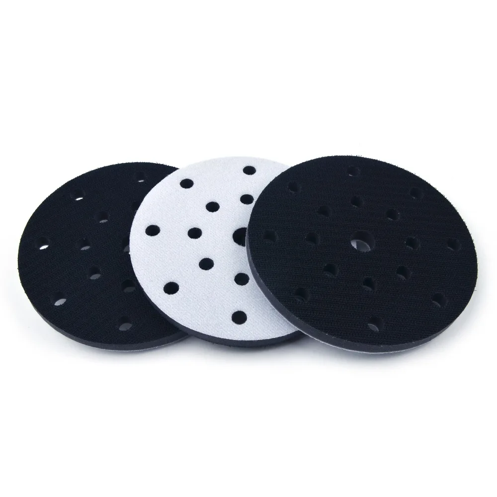 6 Inch(150mm) 17-Hole Soft Sponge Dust-free Interface Pad for 6" Back-up Sanding Pads for Power Tools Uneven Surface Polishing