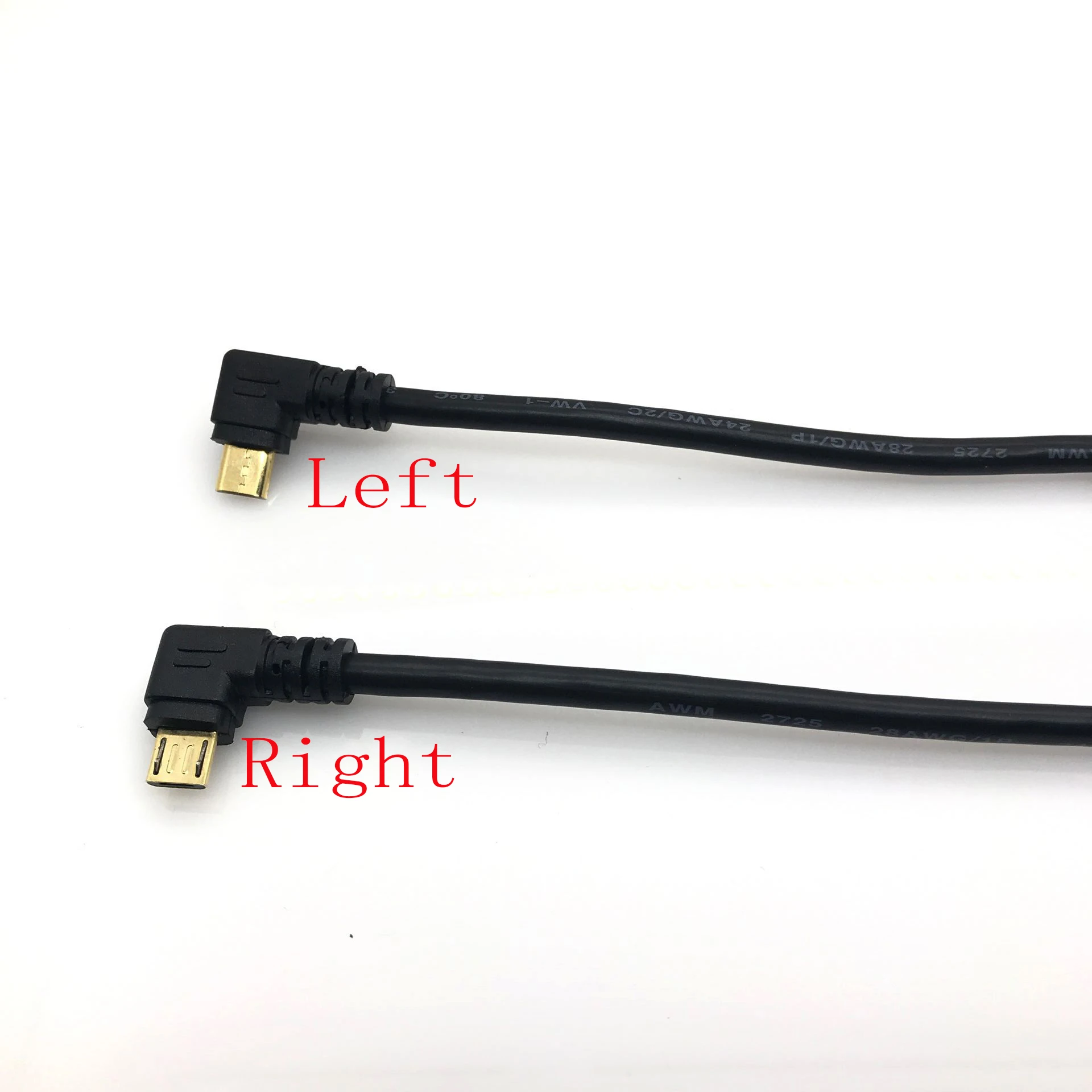 Gold plated 15CM short 90 Degree USB 2.0 to Micro USB B Male Cable Gold Plated Right Angle Data Sync and Charge Extender Lead