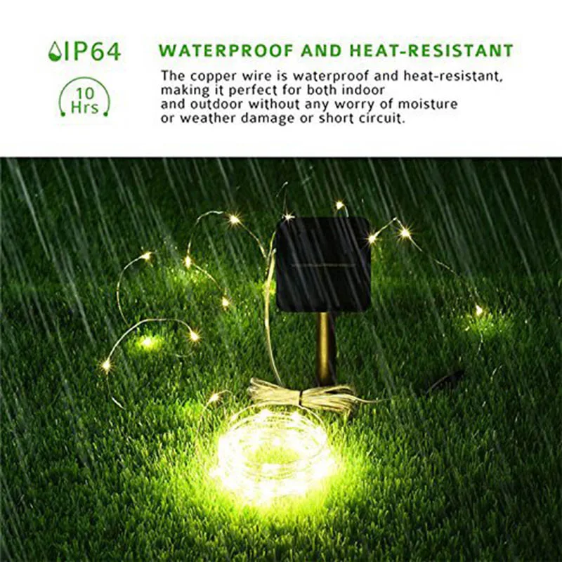 Solar lamp string 40/100 LEDS Copper Wire String Fairy Lights Waterproof Christmas Solar toy Lamp For Garden Solar toy lamp