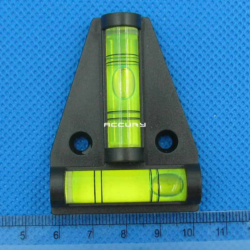 (1 piece/lot) T Type Spirit Level Measurement Instrument Triangular Plastic level indicator Shell Black Red Orange Yellow