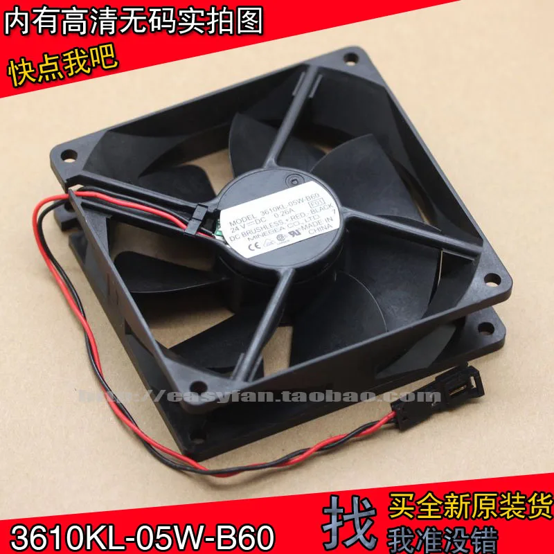 

NEW NMB-MAT NMB 9025 3610KL-05W-B60 24V 0.26a 9cm frequency double ball bearing cooling fan