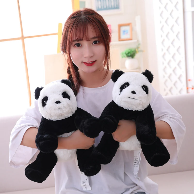 เด็กน่ารัก Hug Panda Plush ตุ๊กตาสัตว์ตุ๊กตาสัตว์ของเล่นขนาดเล็กหมีหมอนการ์ตูน Kawaii ตุ๊กตาสาว Lover ของขวัญ