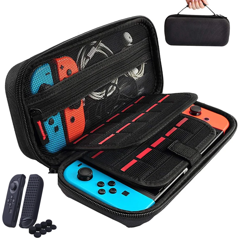 Storage Bag for Nintend Switch Nintendo Switch Console Handheld Carrying Case 19 Game Card Holders Pouch For Nintendoswitch