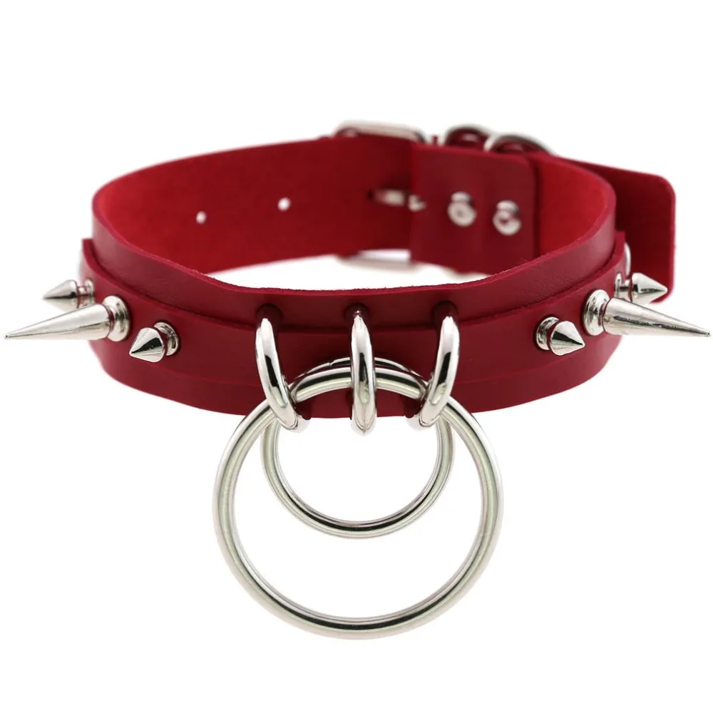 Spiked Choker For Women Men Punk Rock Collar Goth Fashion Necklaces 2021 Leather Studded Choker Girls Harajuku Gothic Jewelry