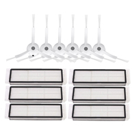 12PCS/LOT Side brush hepa filter replacements for Xiaomi Roborock S50 S51 mi robot dust filter mijia vacuum cleaner accessories