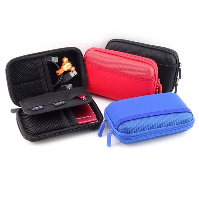 GUANHE Ngoài Đựng Túi Túi 2.5 "USB HDD Gắn Ngoài/Ổ Cứng Đĩa Cứng Đen Mang Theo ốp Lưng My Passport