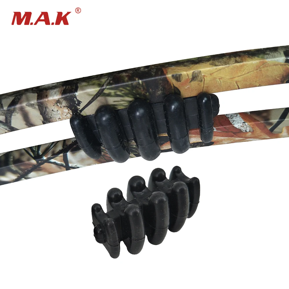 Bow Limb Stabilizer Rubber Dampener Silencer Dampen Noise and Vibration for Compound Bow Archery