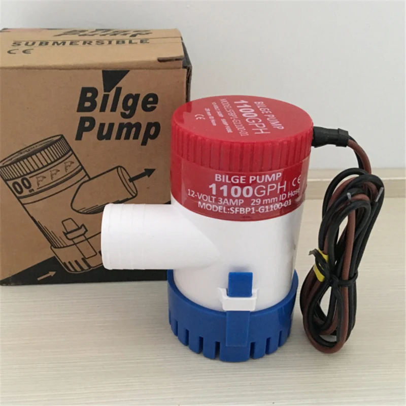 

Marine Water Pump Bilge Pump 1100GPH 12V 3AMP Boat Cabin Yachts Clean Pump