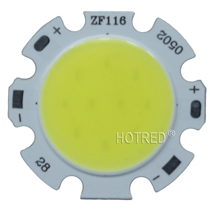 3W 5W 7W 10W COB LED 램프 전구, 중립 화이트 쿨 화이트 따뜻한 화이트 Led 조명 DIY/전구 조명 28mm 20mm 다이오드, 10 개