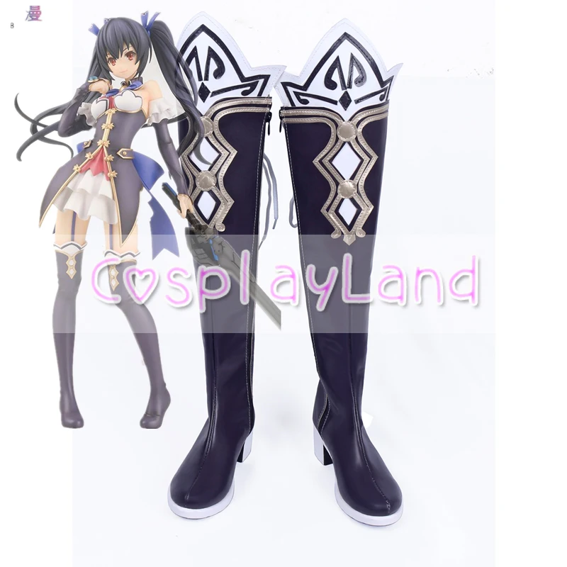 

Hyperdimension Neptunia Noire Cosplay Boots Shoes for Adult Women Shoes Halloween Party Costume Accessories Custom Made