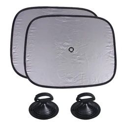 Parasol para ventana de coche, ventosas de cristal, accesorios para coche, visera para ventana lateral, visera, visera, cubierta protectora, 2 uds.