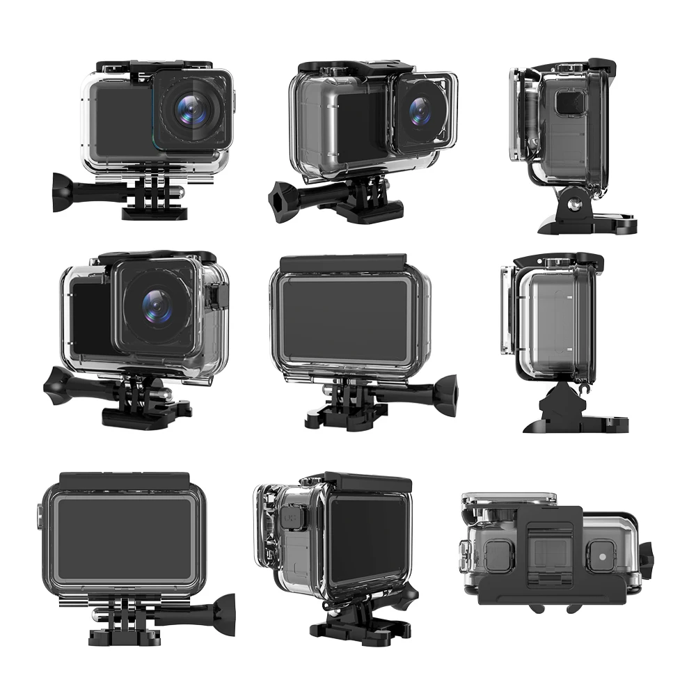 61M Waterproof Case Set For Dji Osmo Action Accessories Surfing Diving Underwater Housing Box  For Dji Osmo Action Case