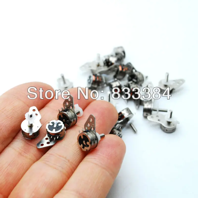 NEW 10pcs Japan Nidec 4 Wire 2 Phase micro stepper motor D7xH4mm with a small division bar for camera