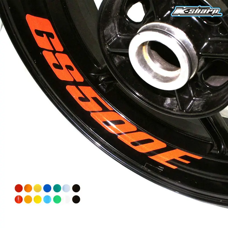 

8 X CUSTOM INNER RIM DECALS WHEEL Reflective STICKERS STRIPES FIT SUZUKI GS 500E