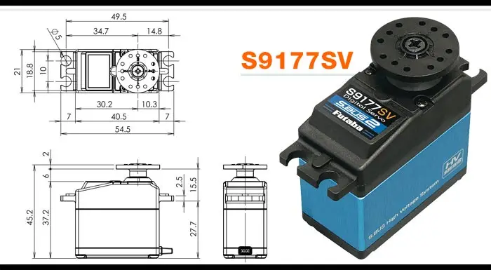 FUTABA S9177SV Servo high voltage digital steering gear steering gear 41KG