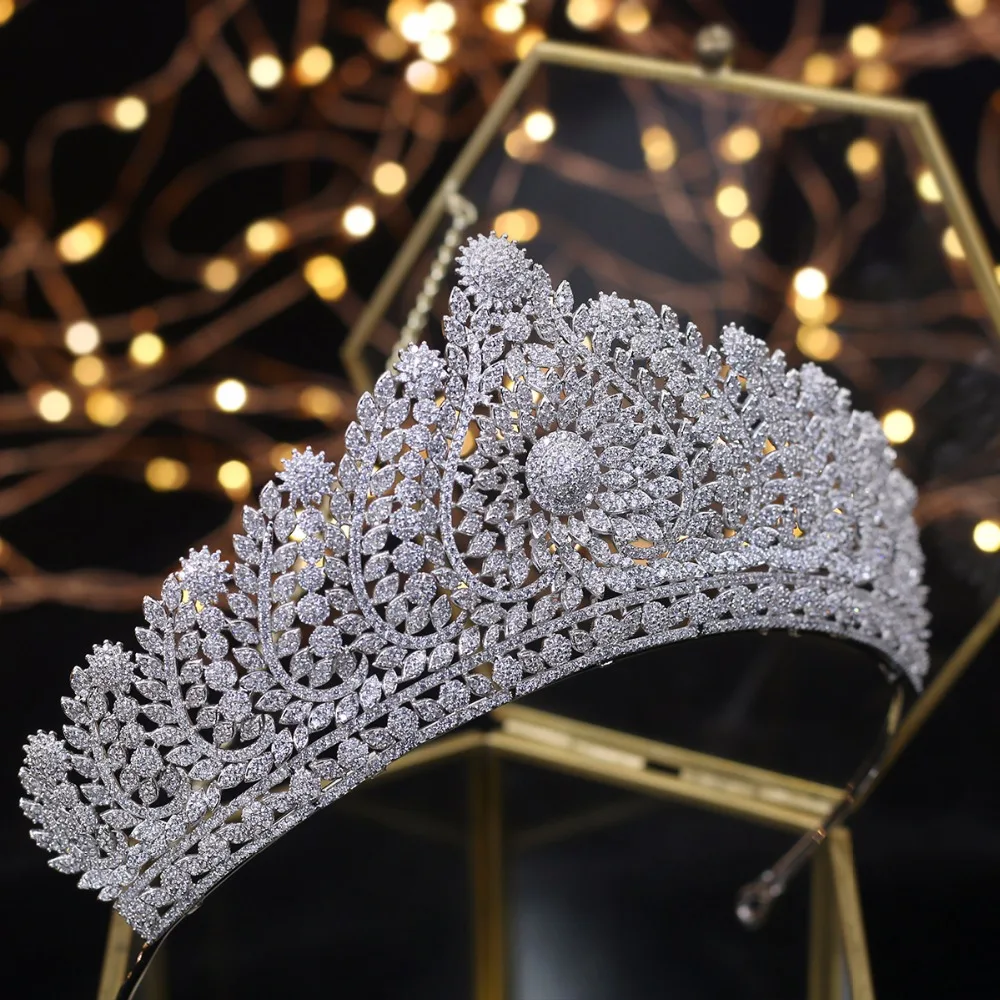 

Gorgeous Royal Tiaras Quinceanera Crowns Bridal Headpiece Wedding Hair Jewelry Tocado Novia Wedding Hair Accessories