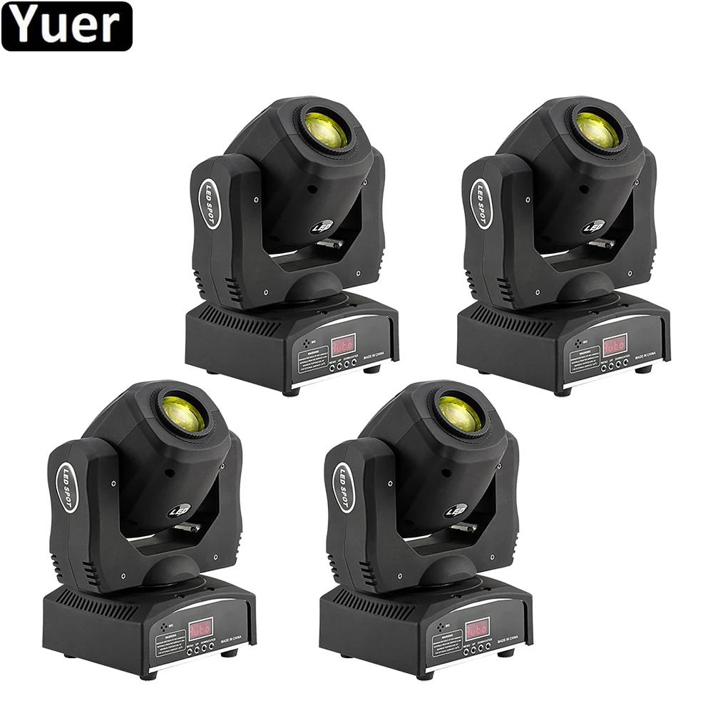 

4Pcs/Lot Hot Sale Mini Spot 60W LED Moving Head Light With Gobos Plate&Color Plate High Brightness Music Mini Led stage Light