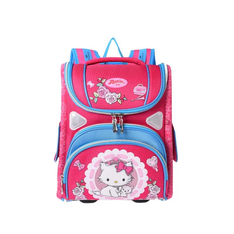 New quality children\'s Backpack folded school backpack orthopedic Children School Bags mochila infantil for boys and girls