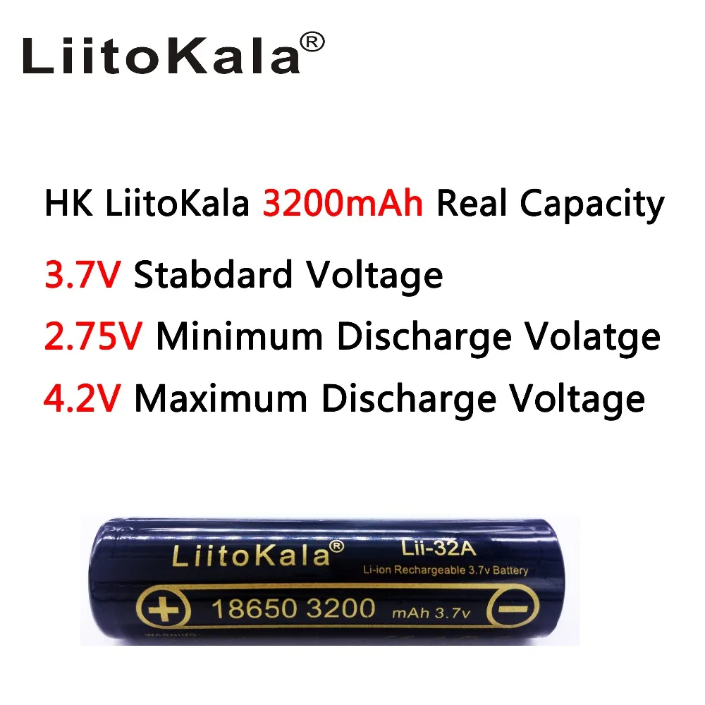 1-10 sztuk LiitoKala Lii-32A 18650 3200 mAh akumulator 3.7v Li-ion Batterie 18650 3200 mah baterii