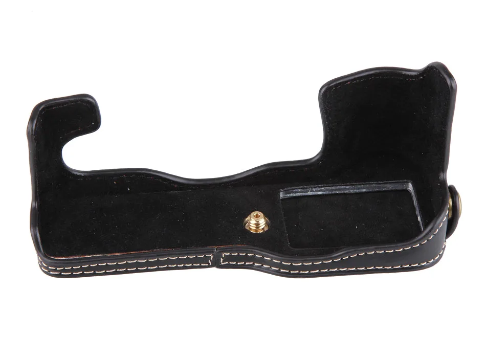 Camera Video Bag PU Case 1/4 Screw Mount Suitable for Fujifilm Fuji X-T1 XT1 Body Half Base